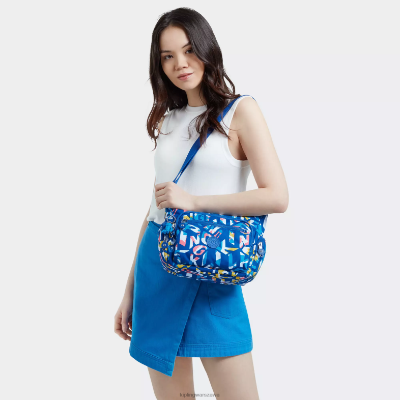 Kipling neonowy kipling dla obu płci mała torba na ramię gabbie PXR6L146