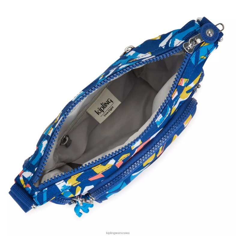 Kipling neonowy kipling dla obu płci torebka na ramię gabbie z minidrukiem PXR6L139