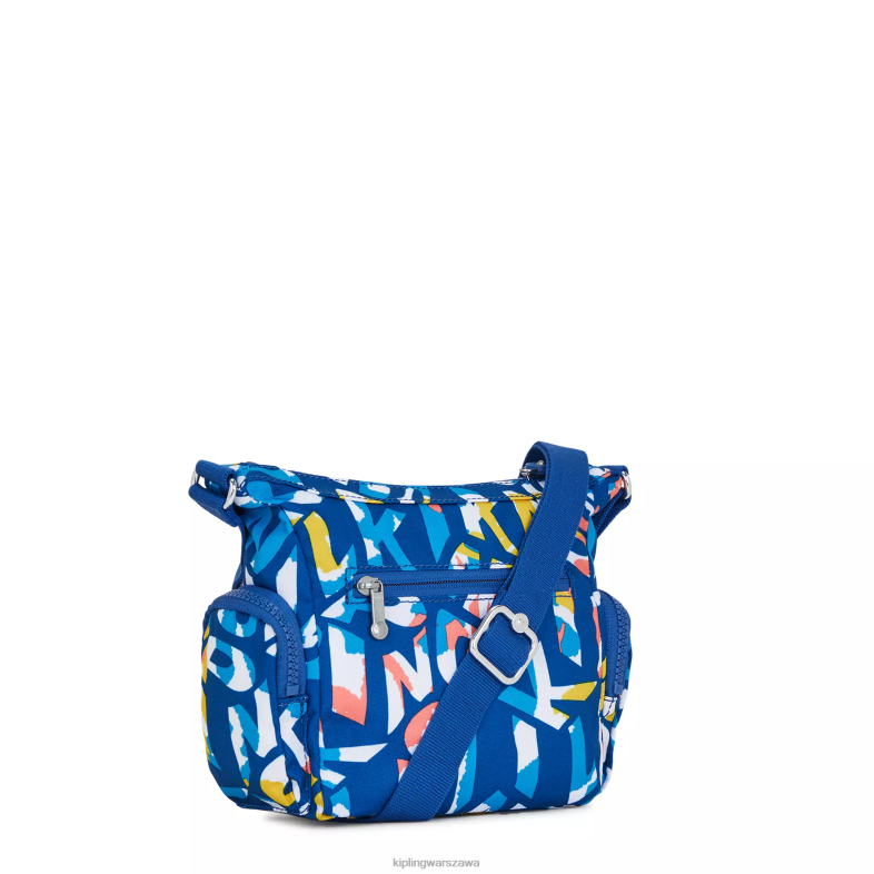 Kipling neonowy kipling dla obu płci torebka na ramię gabbie z minidrukiem PXR6L139
