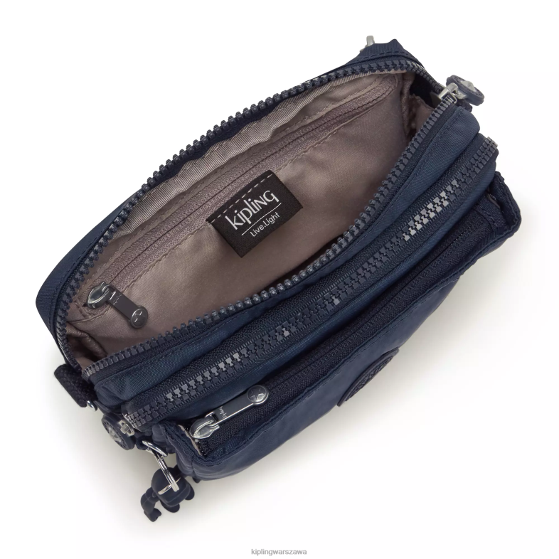 Kipling niebieski niebieski dla obu płci Wielofunkcyjna torba na ramię abanu PXR6L120