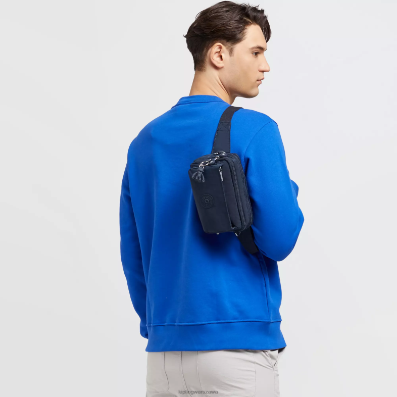 Kipling niebieski niebieski dla obu płci Wielofunkcyjna torba na ramię abanu PXR6L120