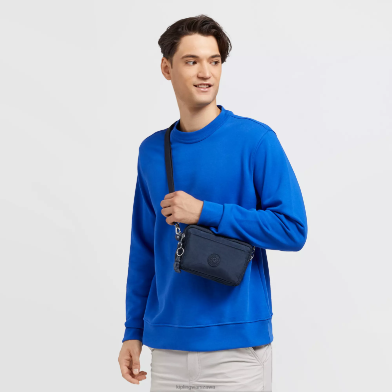 Kipling niebieski niebieski dla obu płci Wielofunkcyjna torba na ramię abanu PXR6L120