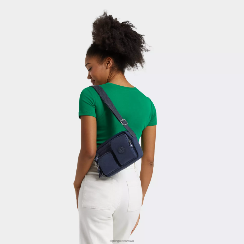 Kipling niebieski niebieski dla obu płci albena przez ramię PXR6L228
