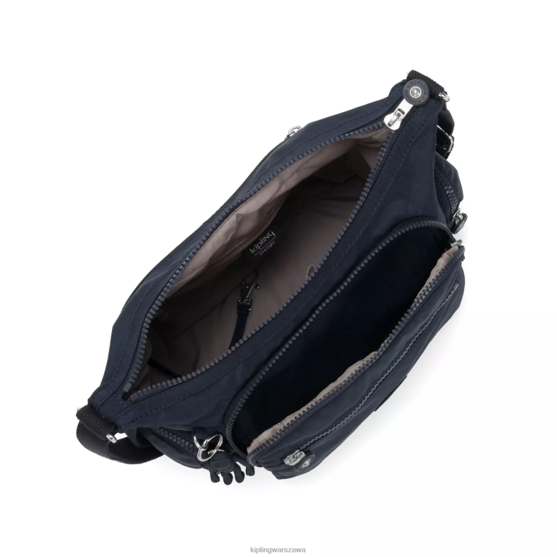 Kipling niebieski niebieski dla obu płci mała torba na ramię gabbie PXR6L161