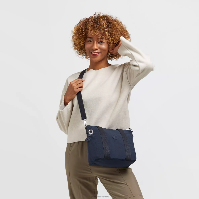 Kipling niebieski niebieski dla obu płci mała torebka asseni PXR6L107