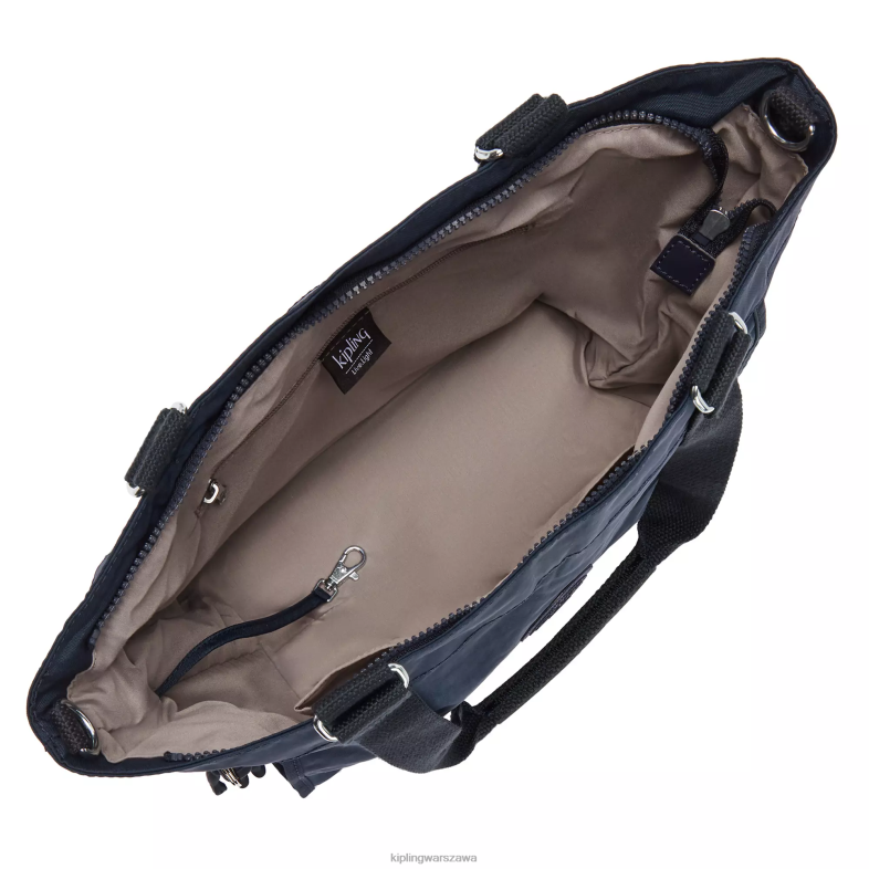 Kipling niebieski niebieski dla obu płci nowa mała torebka typu shopper PXR6L275