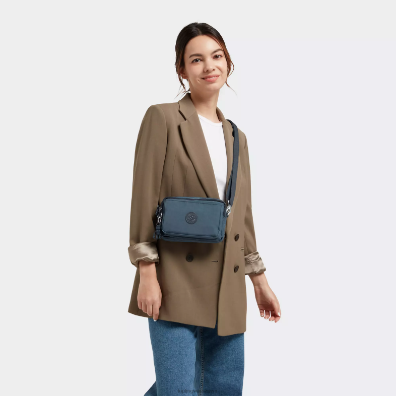 Kipling nocna szarość dla obu płci Wielofunkcyjna torba na ramię abanu PXR6L116