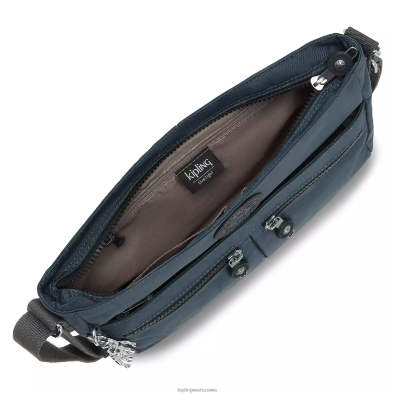 Kipling nocna szarość dla obu płci nowa torebka angie crossbody PXR6L166