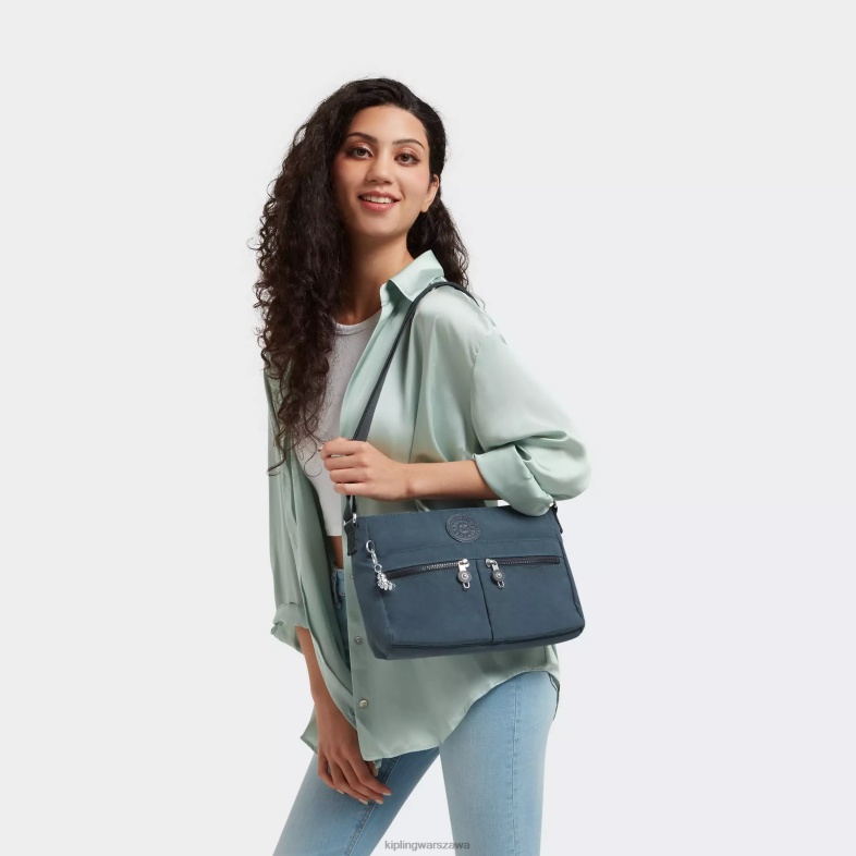 Kipling nocna szarość dla obu płci nowa torebka angie crossbody PXR6L166