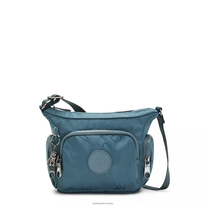 Kipling nocna szarość dla obu płci torebka na ramię gabbie z minidrukiem PXR6L102