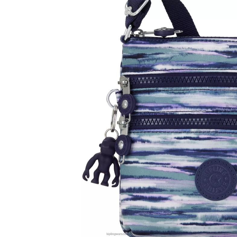 Kipling paski pędzla dla obu płci Alvar extra mini torba z małym nadrukiem PXR6L71