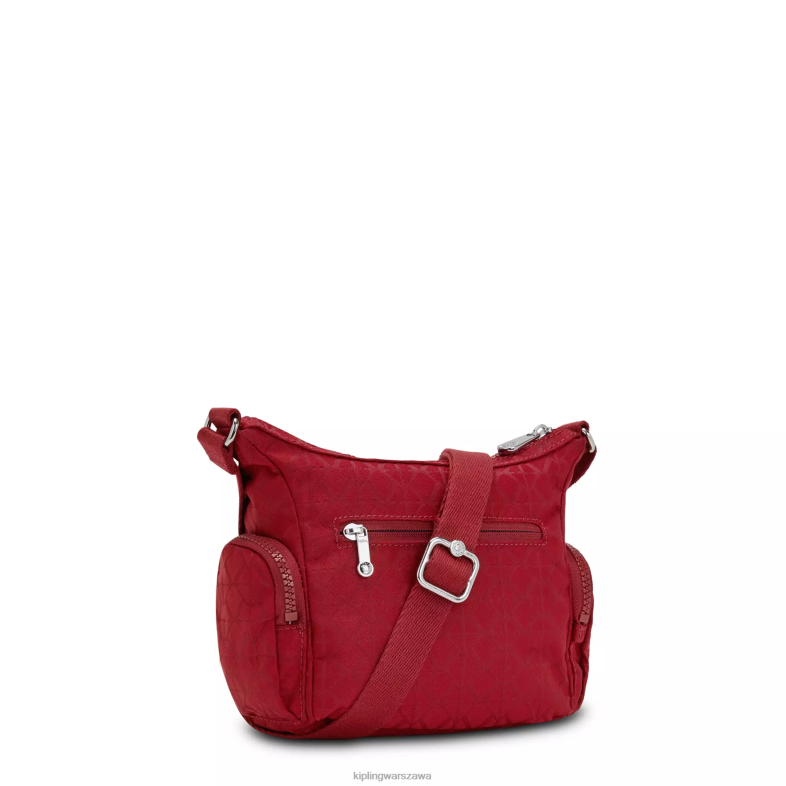Kipling podpis czerwony dla obu płci mała torba na ramię Gabbie PXR6L73