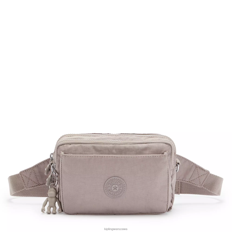 Kipling szary gris dla obu płci Wielofunkcyjna torba na ramię abanu PXR6L117
