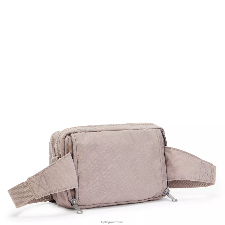 Kipling szary gris dla obu płci Wielofunkcyjna torba na ramię abanu PXR6L117