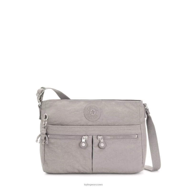 Kipling szary gris dla obu płci nowa torebka angie crossbody PXR6L167