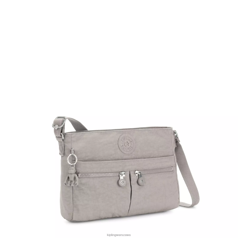 Kipling szary gris dla obu płci nowa torebka angie crossbody PXR6L167