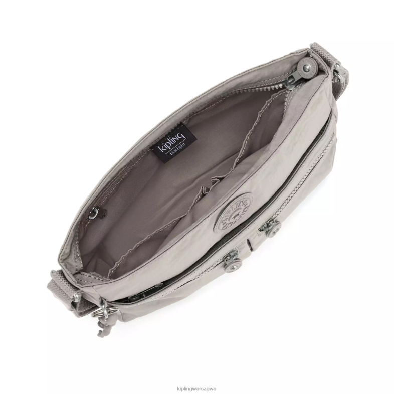 Kipling szary gris dla obu płci nowa torebka angie crossbody PXR6L167