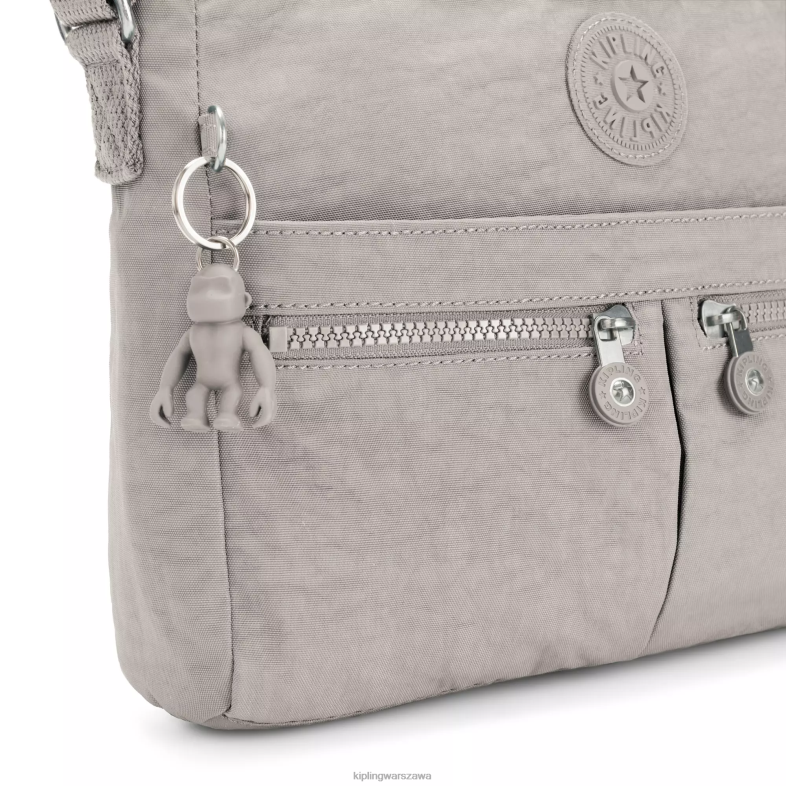 Kipling szary gris dla obu płci nowa torebka angie crossbody PXR6L167