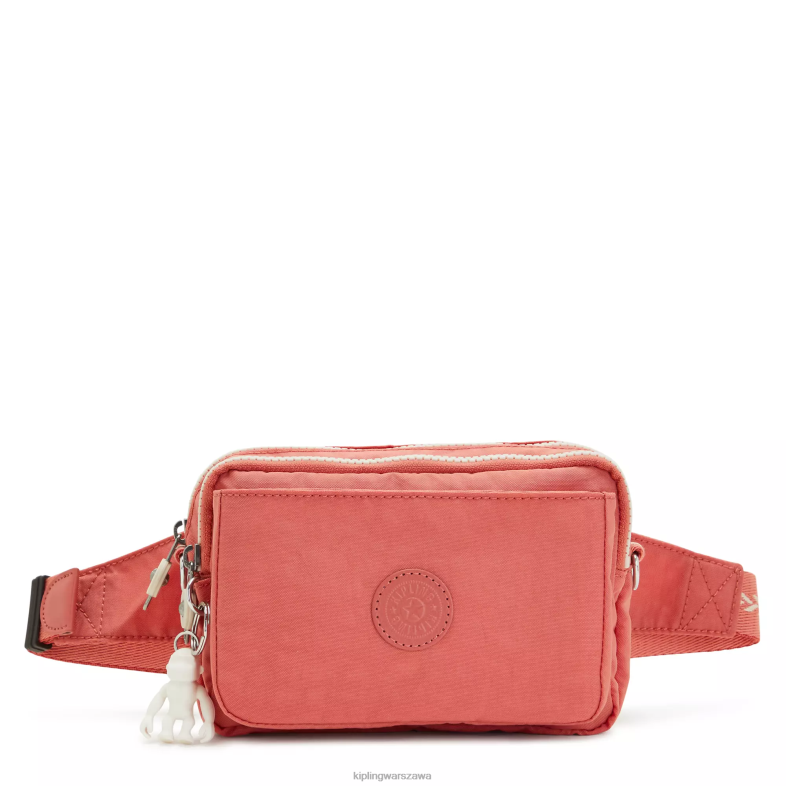 Kipling vintage różowy dla obu płci Wielofunkcyjna torba na ramię abanu PXR6L122