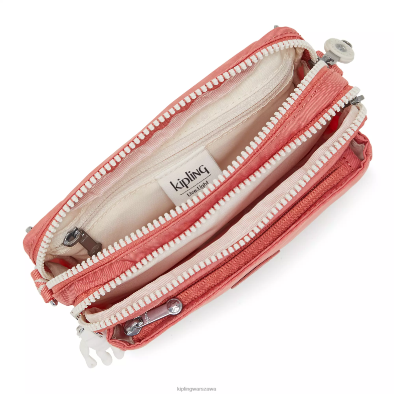 Kipling vintage różowy dla obu płci Wielofunkcyjna torba na ramię abanu PXR6L122
