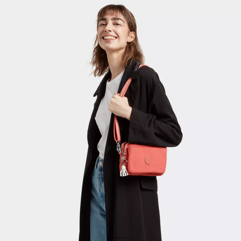 Kipling vintage różowy dla obu płci Wielofunkcyjna torba na ramię abanu PXR6L122