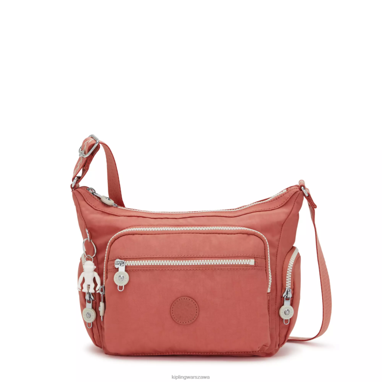 Kipling vintage różowy dla obu płci mała torba na ramię gabbie PXR6L165