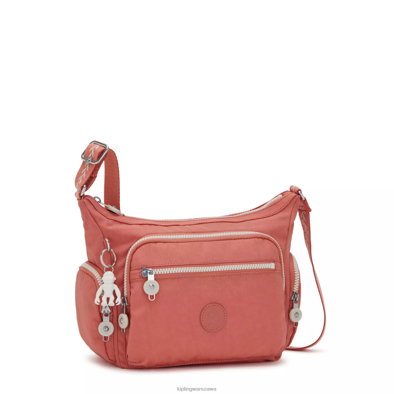 Kipling vintage różowy dla obu płci mała torba na ramię gabbie PXR6L165