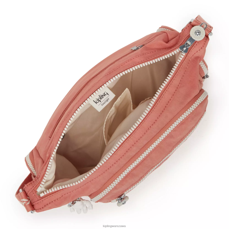 Kipling vintage różowy dla obu płci mała torba na ramię gabbie PXR6L165