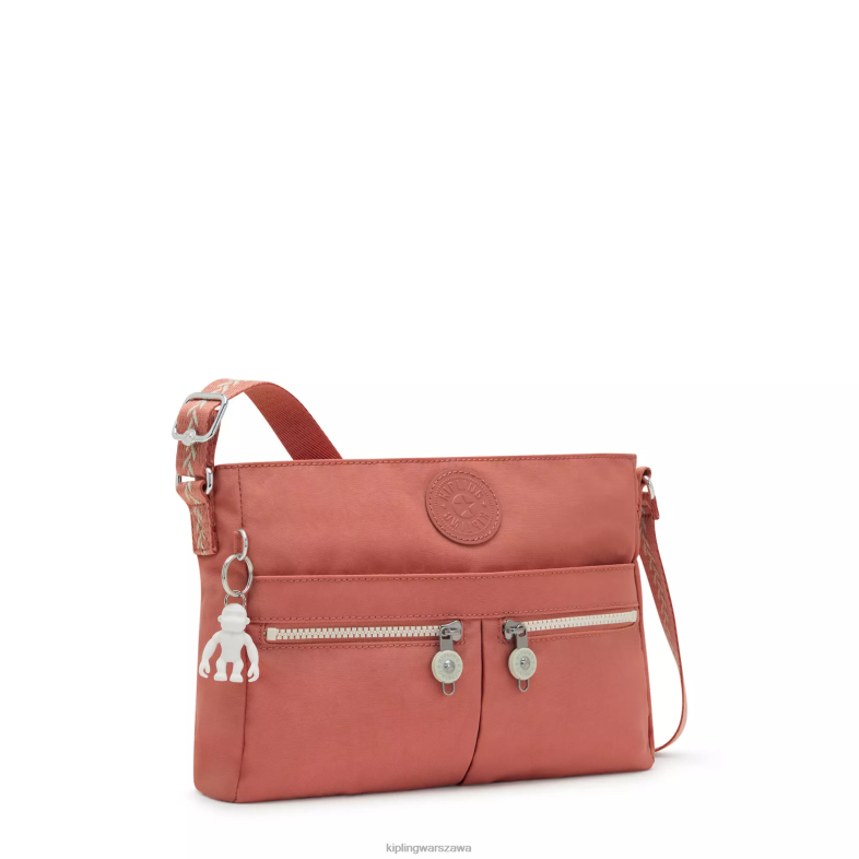 Kipling vintage różowy dla obu płci nowa torebka angie crossbody PXR6L172