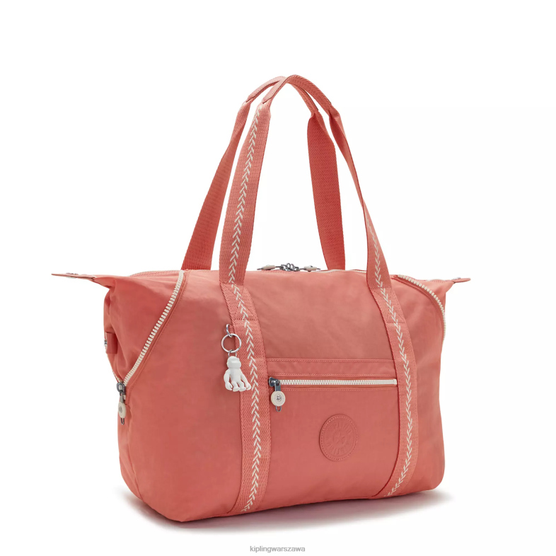 Kipling vintage różowy dla obu płci Średnia torba artystyczna PXR6L257