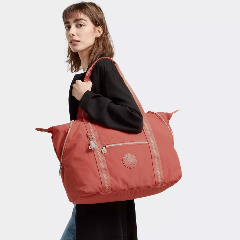 Kipling vintage różowy dla obu płci Średnia torba artystyczna PXR6L257