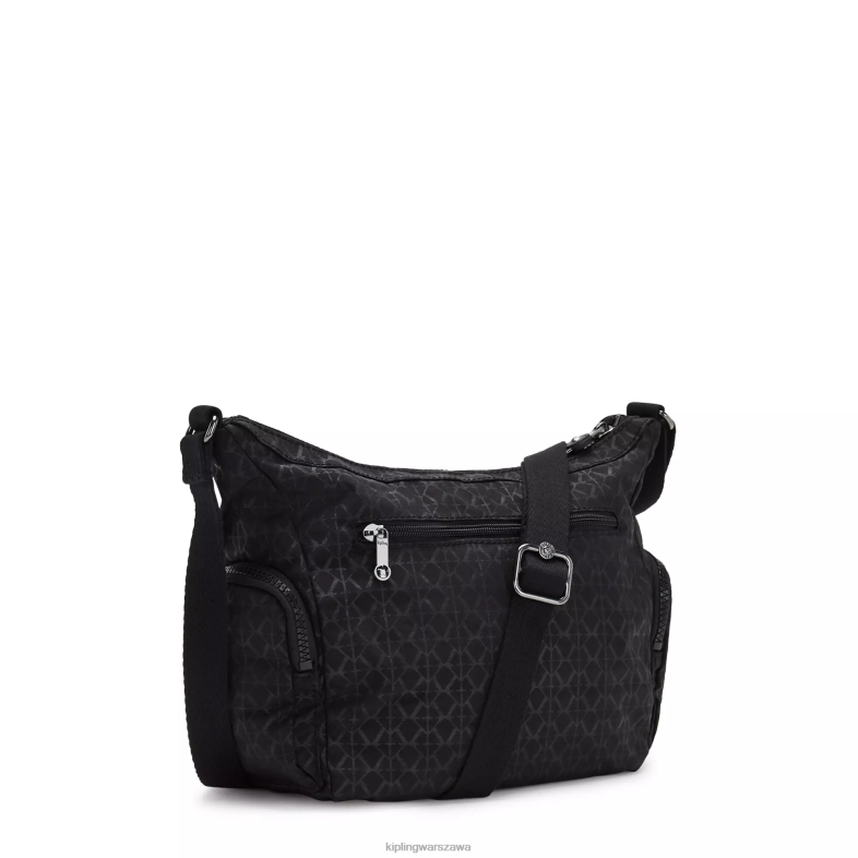 Kipling wytłoczony podpis dla obu płci mała torba na ramię gabbie PXR6L233