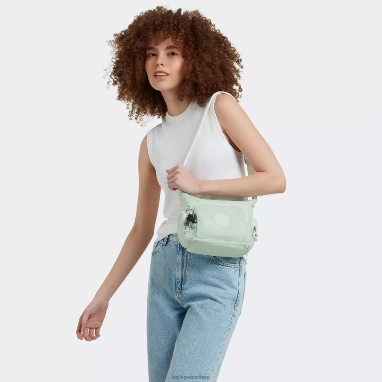 Kipling zwiewna zieleń dla obu płci mała torba na ramię Gabbie PXR6L21