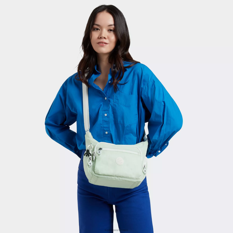 Kipling zwiewna zieleń dla obu płci mała torba na ramię gabbie PXR6L162