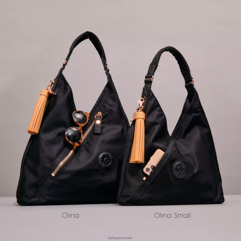 Kipling czarna róża dla obu płci Mała torba na ramię Olina PXR6L255
