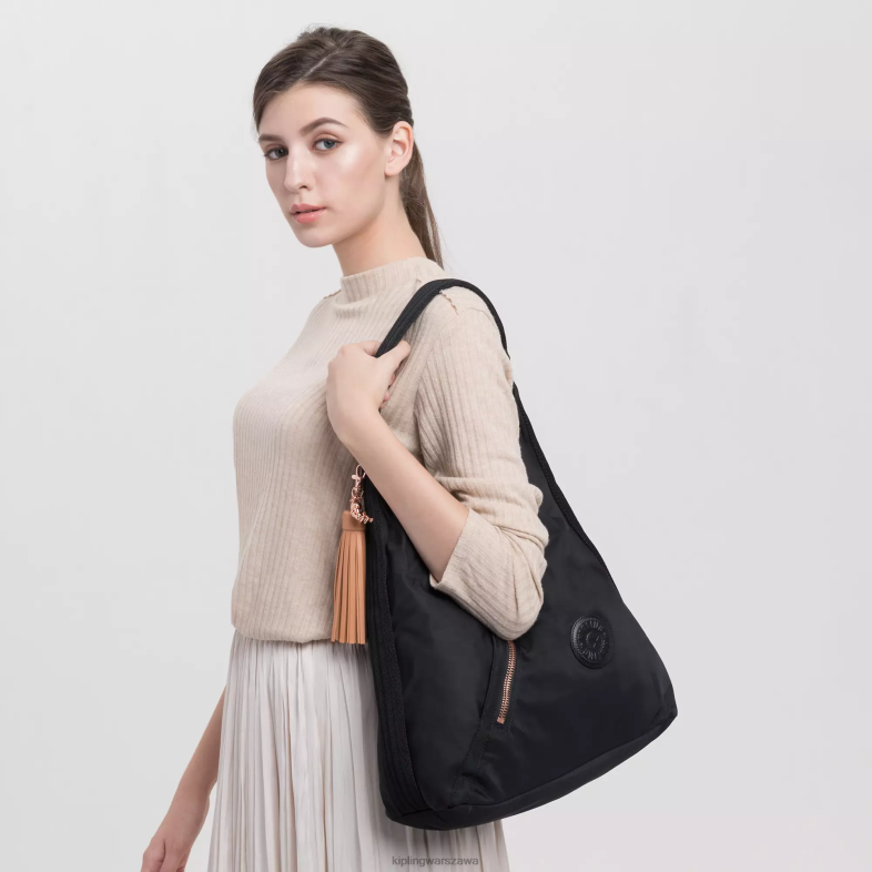 Kipling czarna róża dla obu płci olina torba na ramię PXR6L254