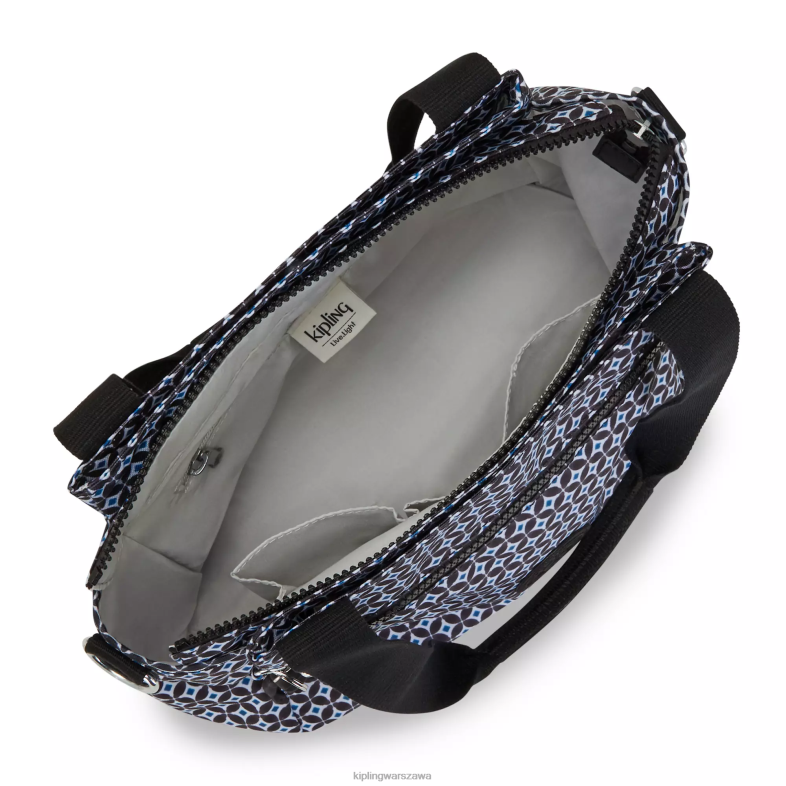 Kipling czarniawa dachówka dla obu płci Torba na ramię z nadrukiem elysia PXR6L239
