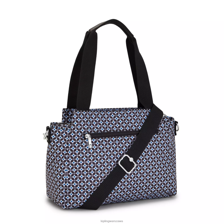 Kipling czarniawa dachówka dla obu płci Torba na ramię z nadrukiem elysia PXR6L239