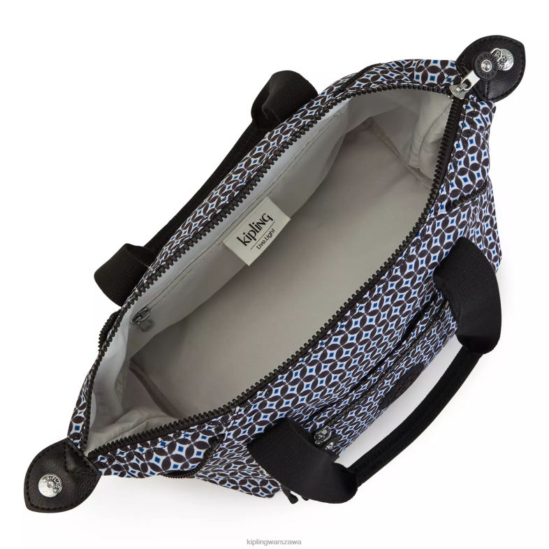 Kipling czarniawa dachówka dla obu płci artystyczna torba na ramię z minidrukiem PXR6L42