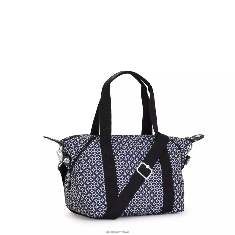 Kipling czarniawa dachówka dla obu płci artystyczna torba na ramię z minidrukiem PXR6L42