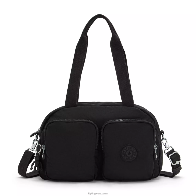 Kipling czarny noir dla obu płci fajna torba na ramię PXR6L224