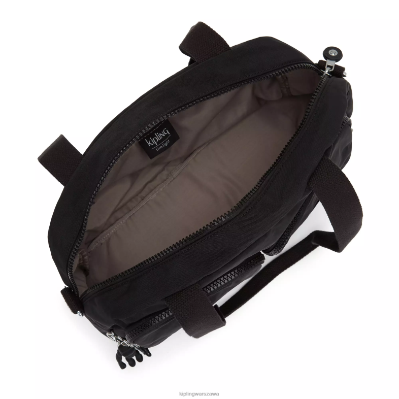 Kipling czarny noir dla obu płci fajna torba na ramię PXR6L224