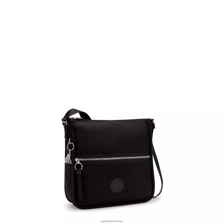 Kipling czarny noir dla obu płci oswin torba na ramię PXR6L247