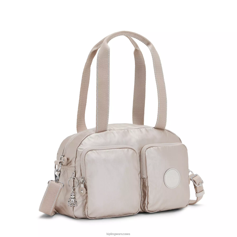 Kipling metaliczny blask dla obu płci Fajna torba na ramię Defeametallic PXR6L207