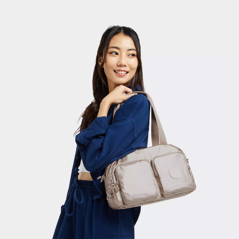 Kipling metaliczny blask dla obu płci Fajna torba na ramię Defeametallic PXR6L207
