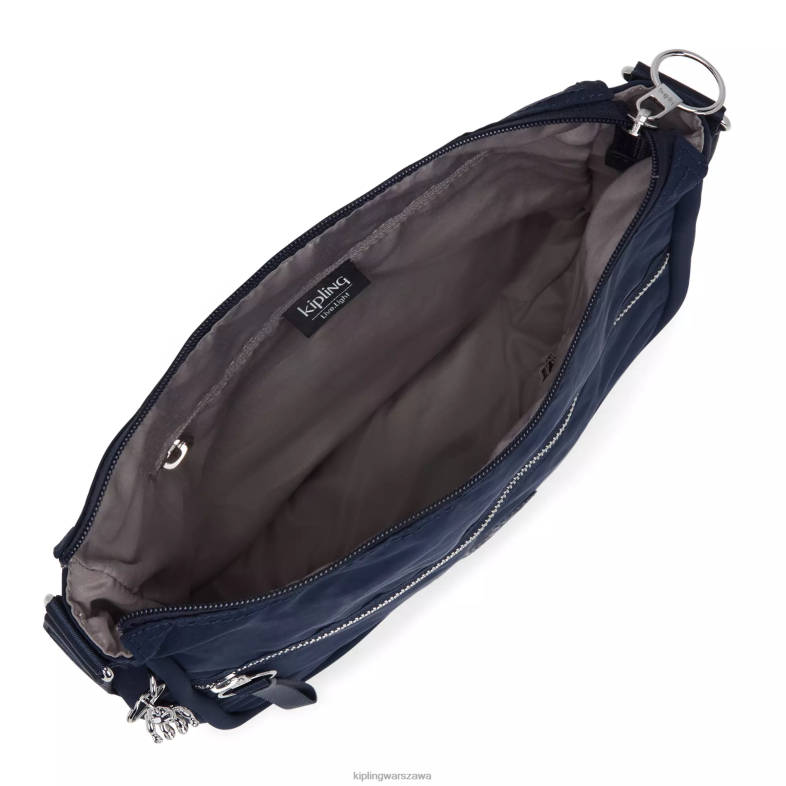 Kipling niebieski niebieski 2 dla obu płci oswin torba na ramię PXR6L246