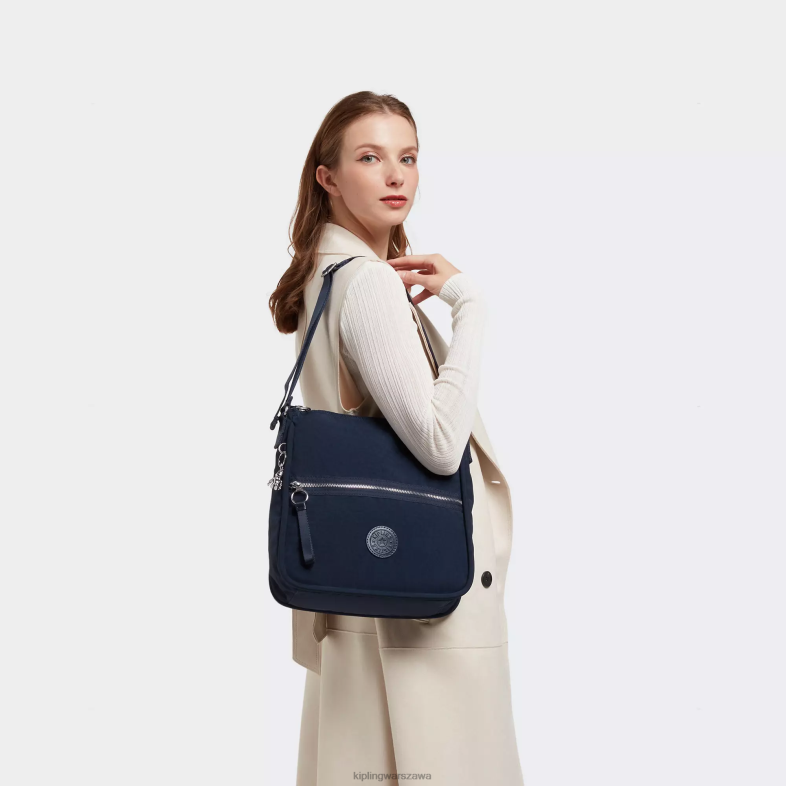 Kipling niebieski niebieski 2 dla obu płci oswin torba na ramię PXR6L246