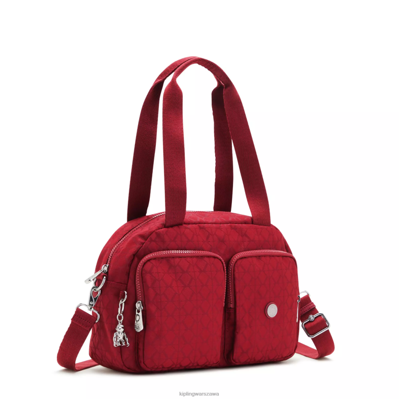 Kipling podpis czerwony dla obu płci fajna torba na ramię PXR6L199