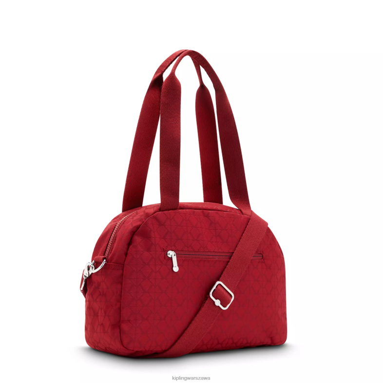 Kipling podpis czerwony dla obu płci fajna torba na ramię PXR6L199