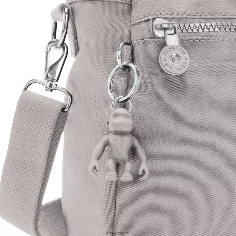 Kipling szary gris dla obu płci Elysia torba na ramię PXR6L153